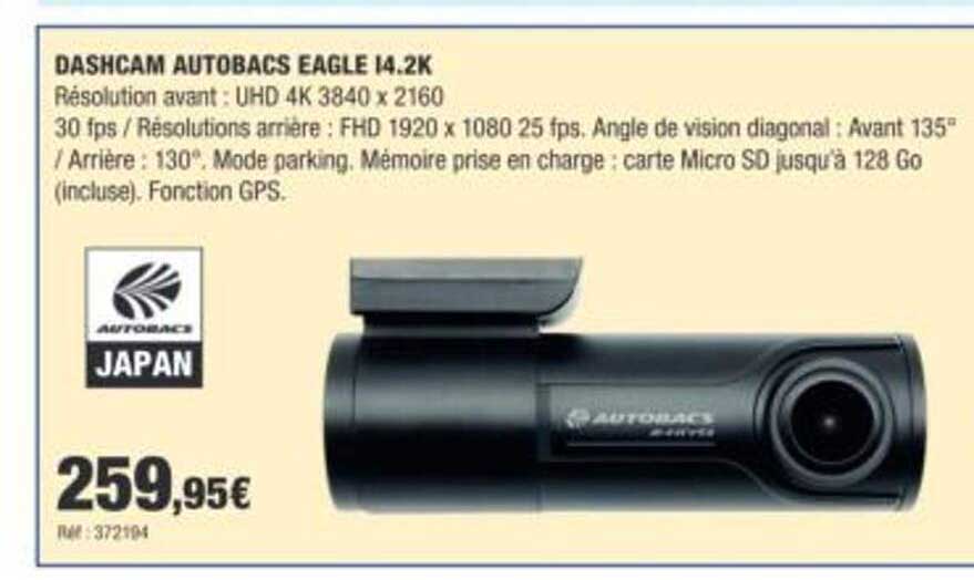 DASHCAM AUTOBACS EAGLE I4.2K