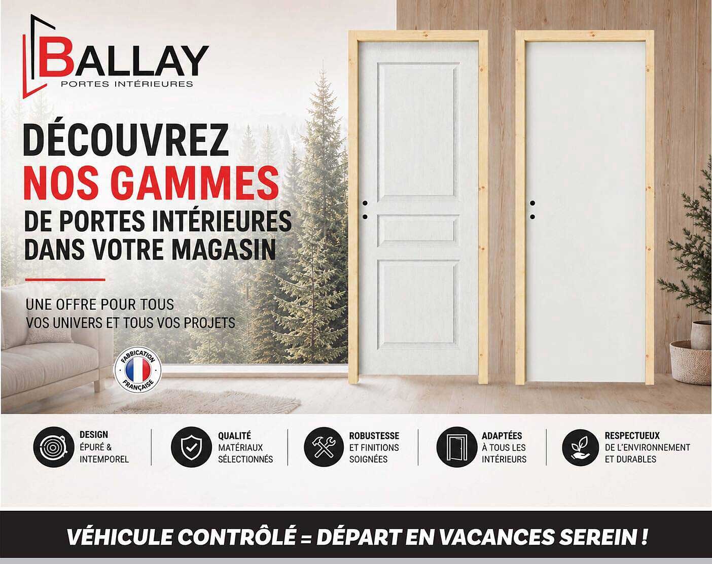 DÉCOUVREZ NOS GAMMES DE PORTES INTÉRIEURES DANS VOTRE MAGASIN