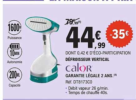 DÉFROISSEUR VERTICAL calor