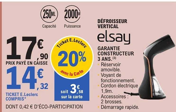 DÉFROISSEUR VERTICAL elsay