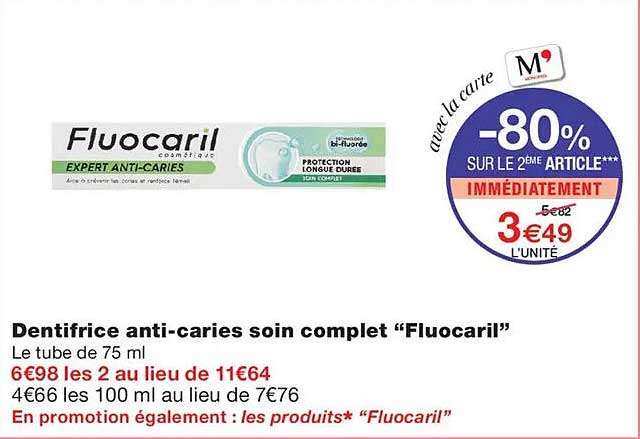 Dentifrice anti-caries soin complet “Fluocaril”