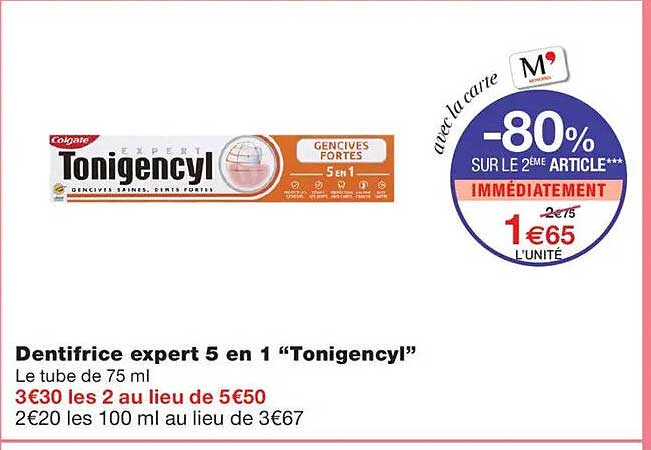Dentifrice expert 5 en 1 “Tonigencyl”