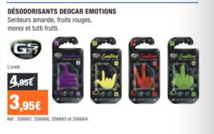 DÉSODORISANTS DEOCAR EMOTIONS