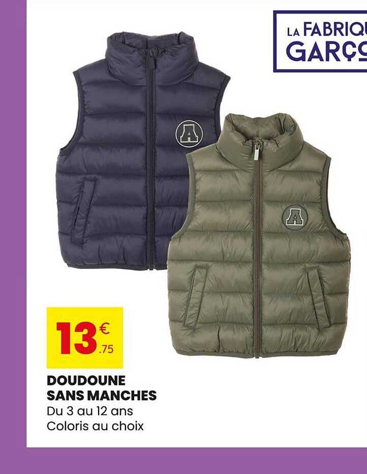 DOUDOUNE SANS MANCHES