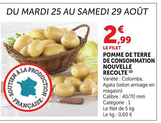 DU MARDI 25 AU SAMEDI 29 AOÛT