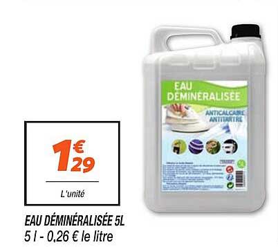 EAU DÉMINÉRALISÉE 5L
