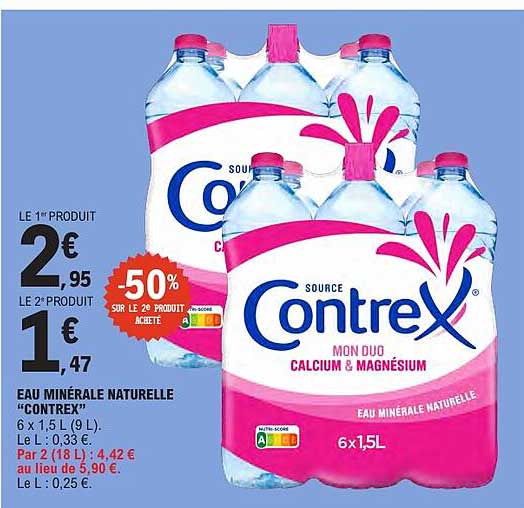 EAU MINÉRALE NATURELLE “CONTREX”