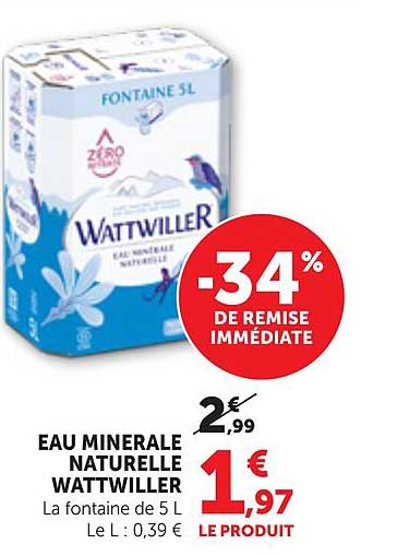 EAU MINERALE NATURELLE WATTWILLER