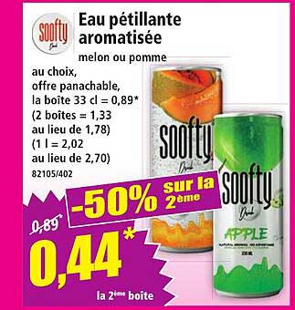 Eau pétillante aromatisée