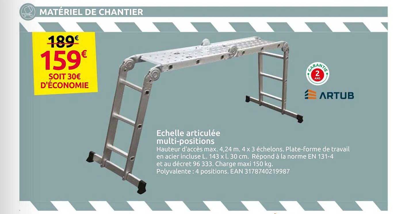Echelle articulée multi-positions
