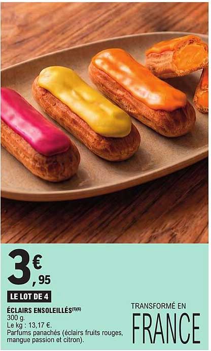ÉCLAIRS ENSOLEILLÉS