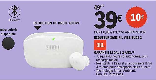 ÉCOUTEUR SANS FIL VIBE BUDS 2