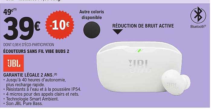 ÉCOUTEURS SANS FIL VIBE BUDS 2