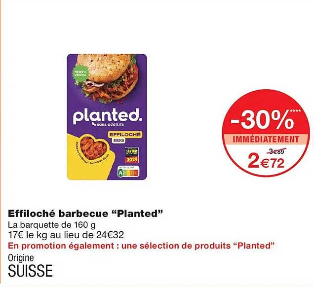 Effiloché barbecue “Planted”