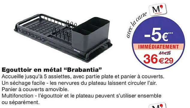 Egouttoir en métal “Brabantia”