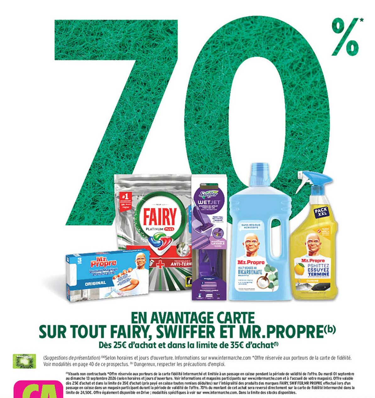 EN AVANTAGE CARTE SUR TOUT FAIRY, SWIFFER ET MR.PROPRE(b)