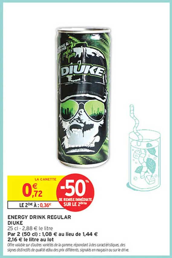 ENERGY DRINK REGULAR DIUKE