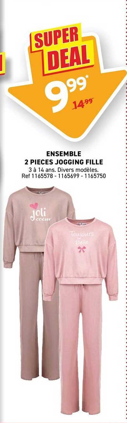 ENSEMBLE 2 PIECES JOGGING FILLE