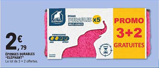 EPONGES DURABLES “ELEPHANT”