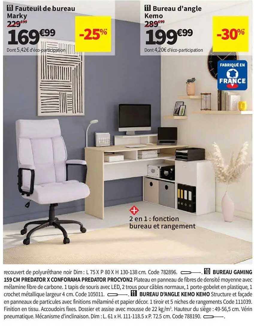 Fauteuil de bureau Marky