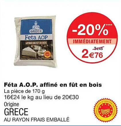 Fêta A.O.P. affiné en fût en bois