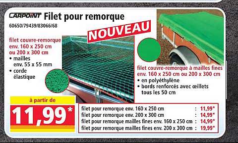 Filet pour remorque
