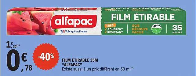 FILM ÉTIRABLE 35M “ALFAPAC”