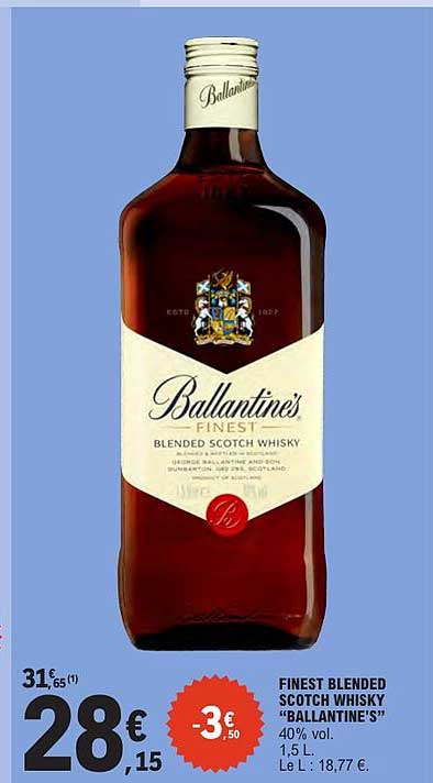 FINEST BLENDED SCOTCH WHISKY "BALLANTINE'S"