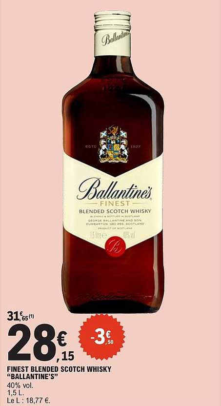 FINEST BLENDED SCOTCH WHISKY “BALLANTINE’S”