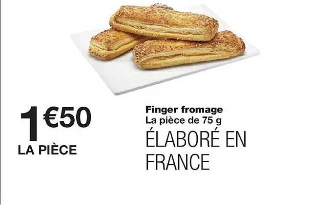 Finger fromage La pièce de 75 g ÉLABORÉ EN FRANCE