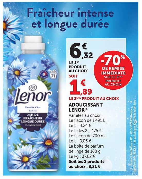 Fraîcheur intense et longue durée