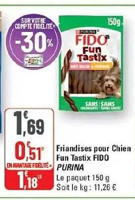 Friandises pour Chien Fun Tastix FIDO PURINA
