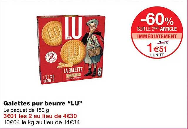 Galettes pur beurre “LU”
