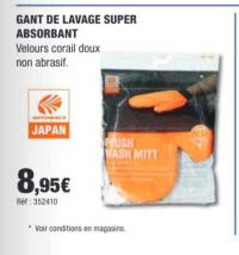 GANT DE LAVAGE SUPER ABSORBANT