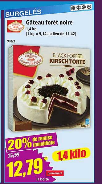 Gâteau forêt noire