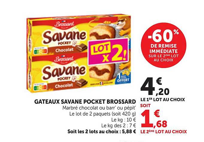 GATEAUX SAVANE POCKET BROSSARD
