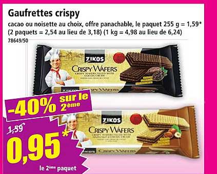 Gaufrettes crispy