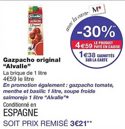 Gazpacho original “Alvalle”