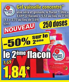 Gel vaisselle concentré