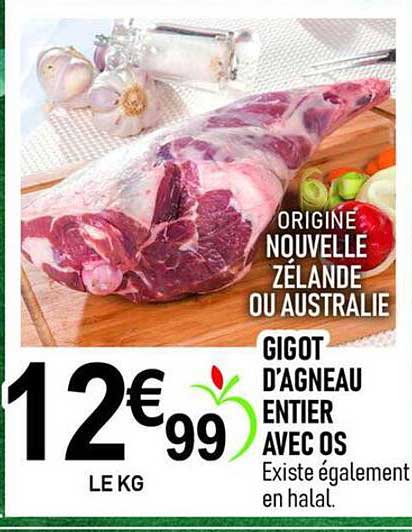 GIGOT D’AGNEAU ENTIER AVEC OS