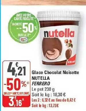 Glace Chocolat Noisette NUTELLA FERRERO