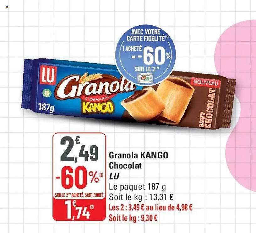 Granola KANGO Chocolat LU