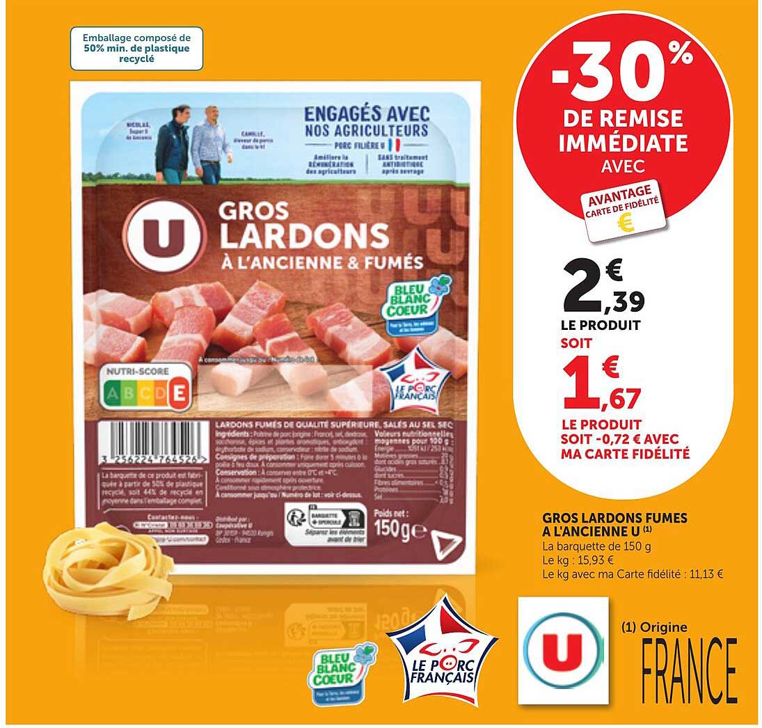 GROS LARDONS FUMES A L'ANCIENNE U (1)