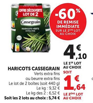 HARICOTS CASSEGRAIN