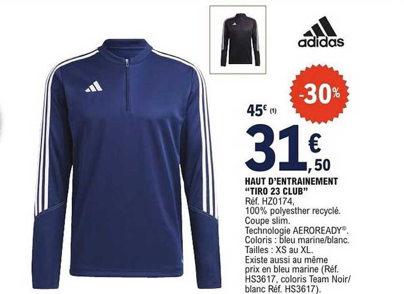 HAUT D’ENTRAINEMENT “TIRO 23 CLUB”