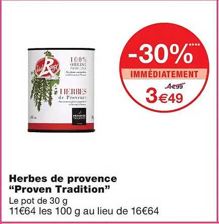 Herbes de provence “Proven Tradition”