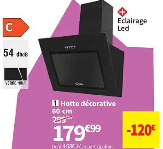 Hotte décorative 60 cm