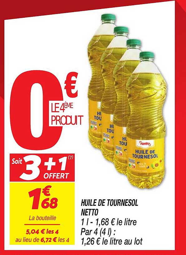 HUILE DE TOURNESOL NETTO