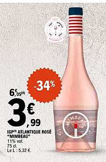 IGP* ATLANTIQUE ROSÉ "MIMBEAU"