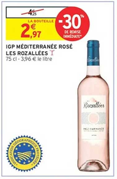 IGP MÉDITERRANÉE ROSÉ LES ROZALLÉES